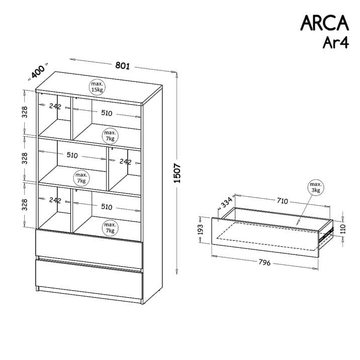 Arca "AR1" szekrény - D