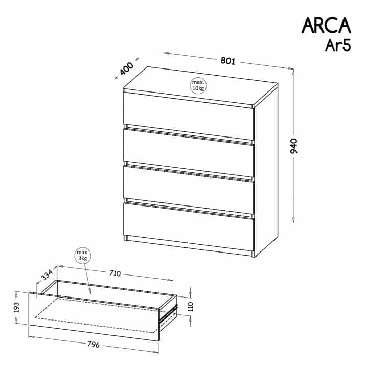 Arca "AR1" szekrény - D