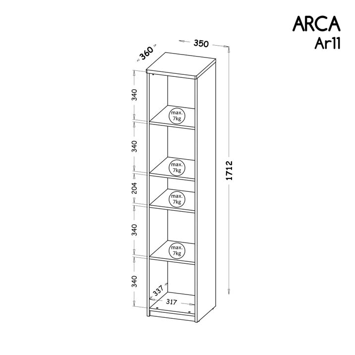 Arca "AR1" szekrény - D