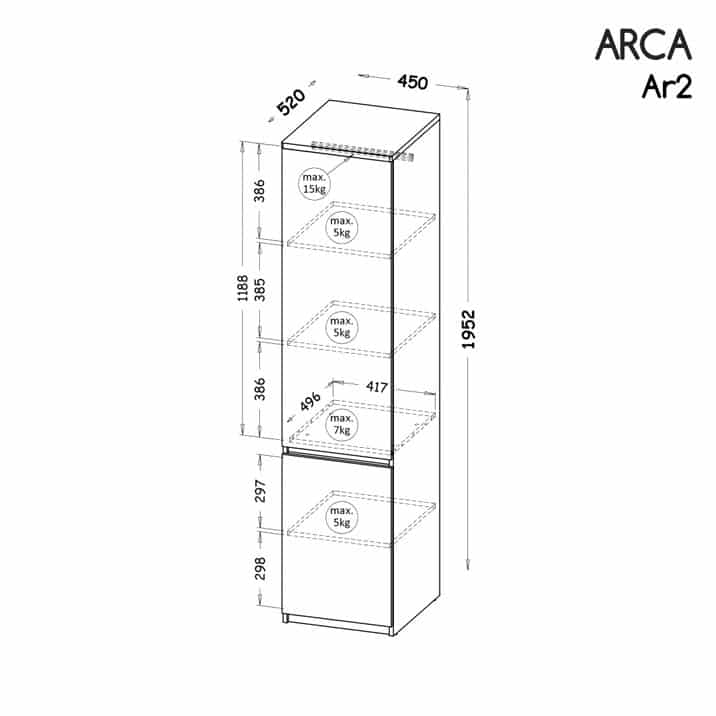Arca "AR1" szekrény - D