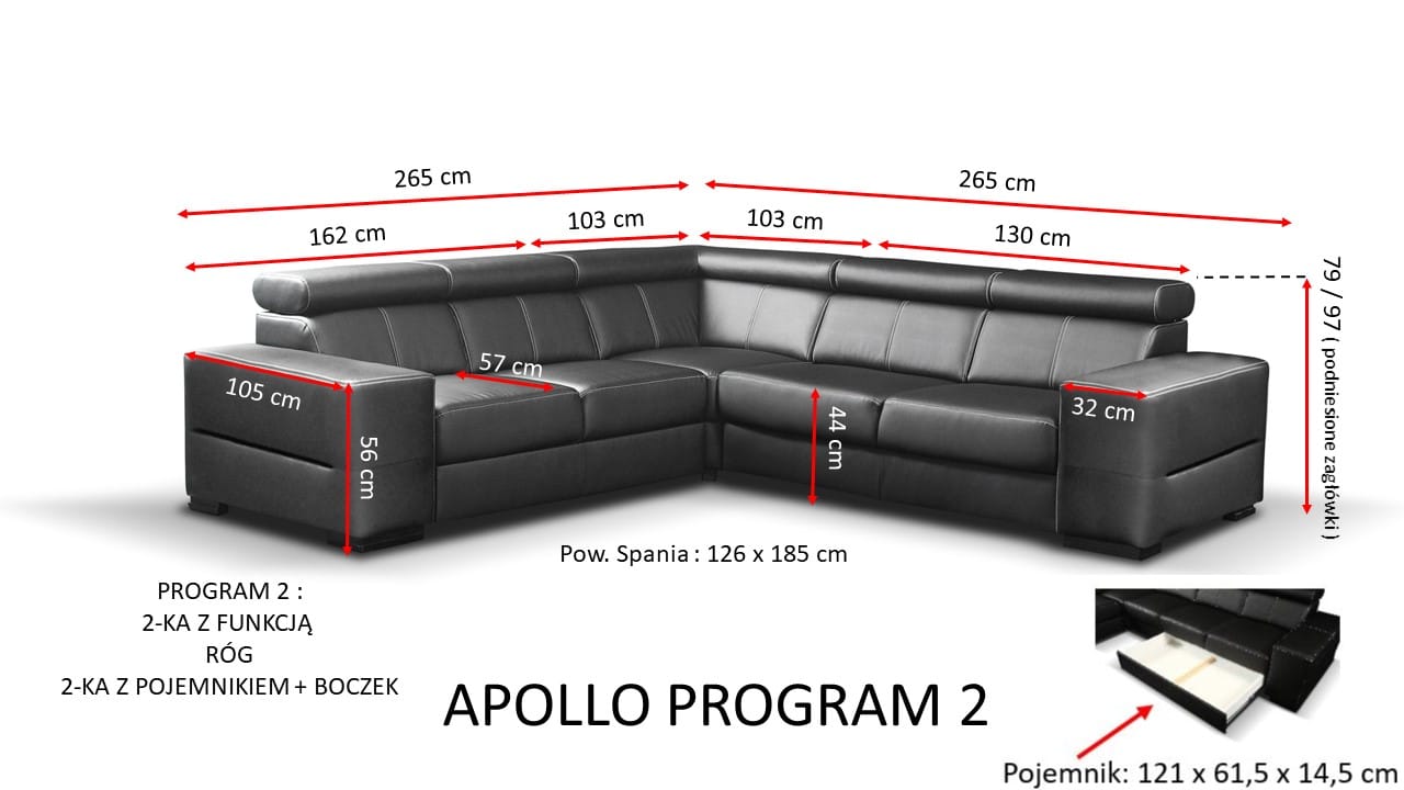Apollo PR.2 Sarokkanapé - B